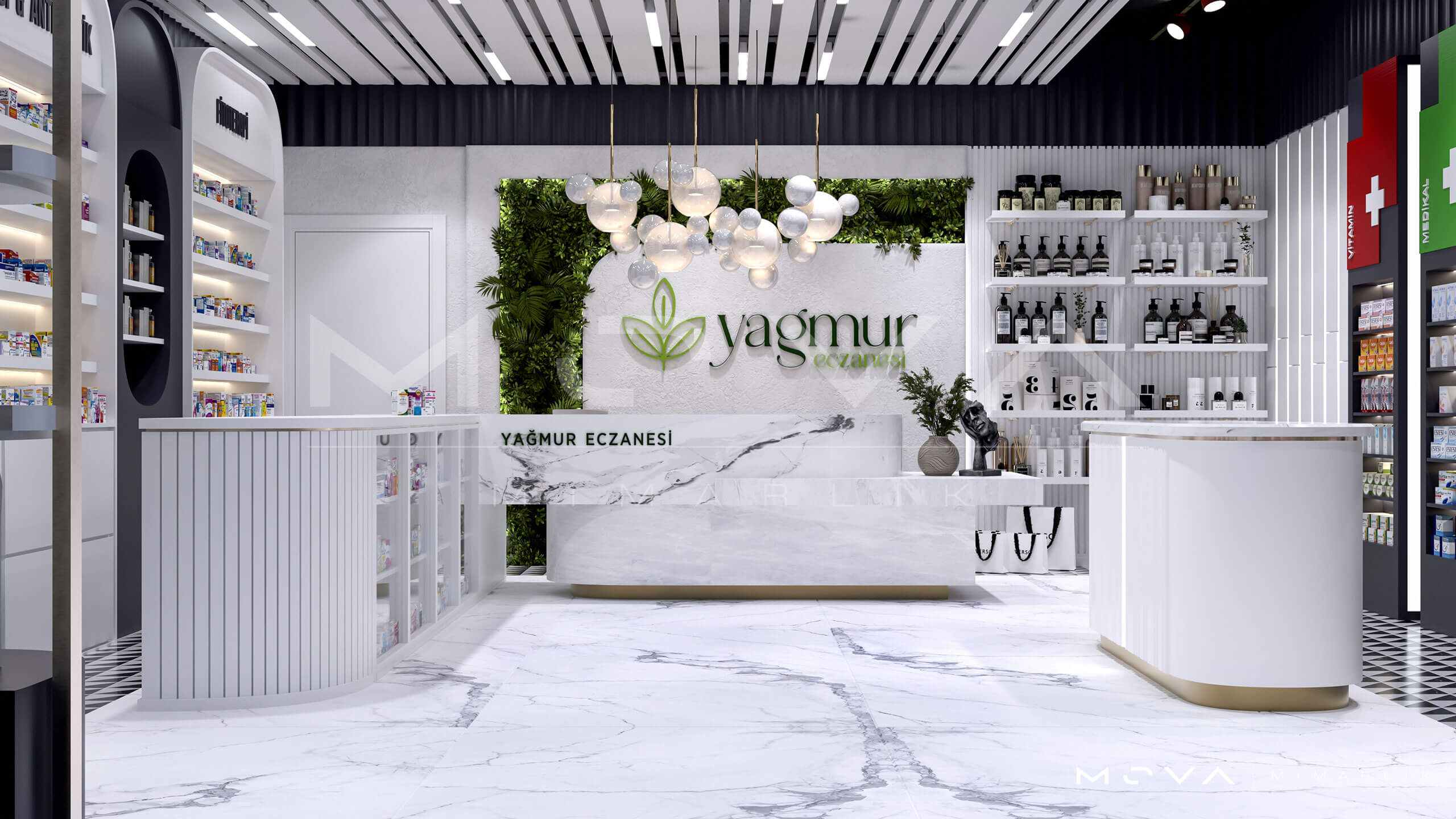 Eczane İç Mekan Tasarımı